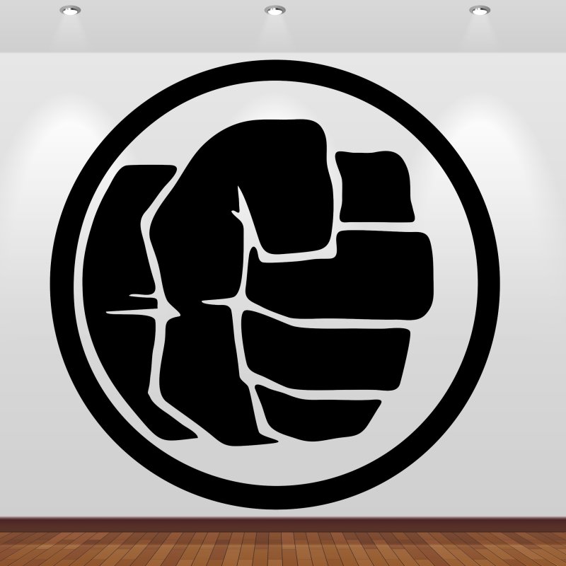 Preview: Wandtattoo Hulk Faust Preview: Wandaufkleber 46236 Hulk Faust